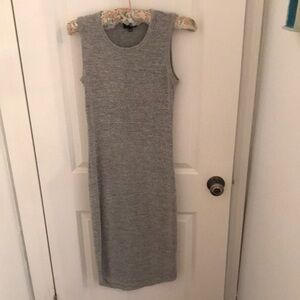 Gray Sleeveless Knit Dress